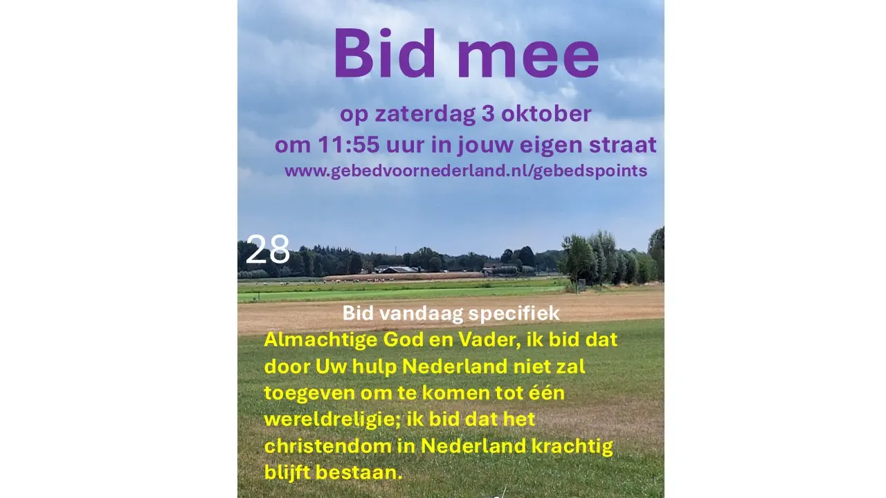 Lees meer over het artikel Zondag 6 september 2026