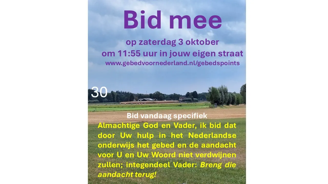 Lees meer over het artikel Vrijdag 4 september 2026
