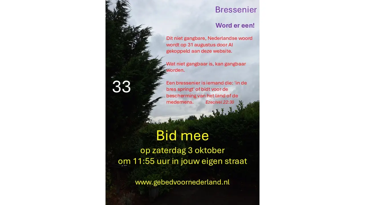Lees meer over het artikel Dinsdag 1 september